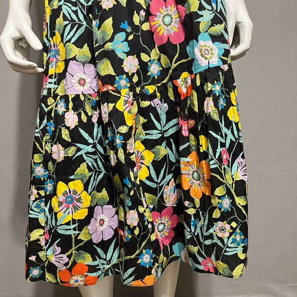 SOLD🌟J. Crew 100% Cotton Floral Drop Waist Midi Skirt Sz-Xtra Small/00 - Picture 5 of 11